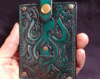 Octopus Memo Pad Note Card Holder Engraved Sea Life Gift 248