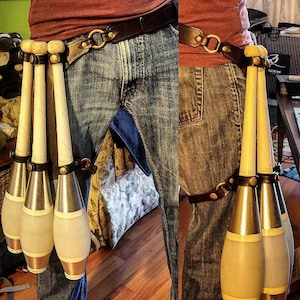 Juggling club leg holster