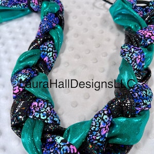 Tresse dans un sac pour queue de cheval, tresse à 3 tubes dans un enveloppement pour la queue pour chevaux, sac pour queue pour chevaux, emballage pour protection de la queue d&#39;équidé, sellerie menthe, enveloppement pour queue de cheval