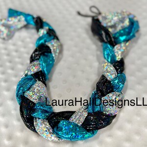 Braid in TAIL BAG, 3-tube braid in tail wrap for horses, tail bag for horses, wrap for equine tail protection, pink tack, horse tail wrap