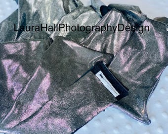 Black/Silver TAIL MANE BAG set, Horses Tail mane Bag set, mane bag set, Mane and tail bag for horses, Equine mane and tailbag-horse gift