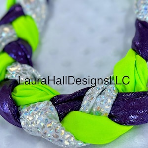 Tresse dans un sac pour queue de cheval, tresse à 3 tubes dans un enveloppement pour la queue pour chevaux, sac pour queue pour chevaux, emballage pour protection de la queue d&#39;équidé, sellerie menthe, enveloppement pour queue de cheval