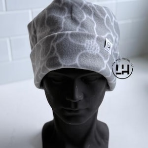 Fleece beanie, Retro fleece beanie, fleece hat, Retro four point beanie, retro 4 point beanie, Ski snowboard hat, gift, handmade, winter hat