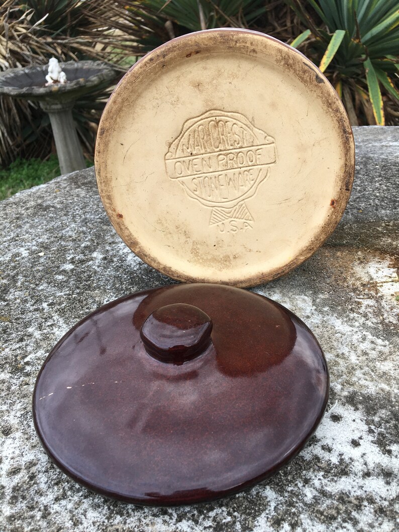 Vintage Marcrest Stoneware Cookie Jar Etsy
