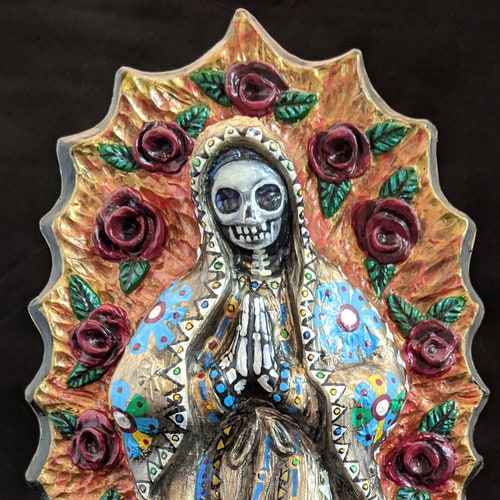 Santa Muerte Goddess Statuette Holy Death for Home Altar - Etsy