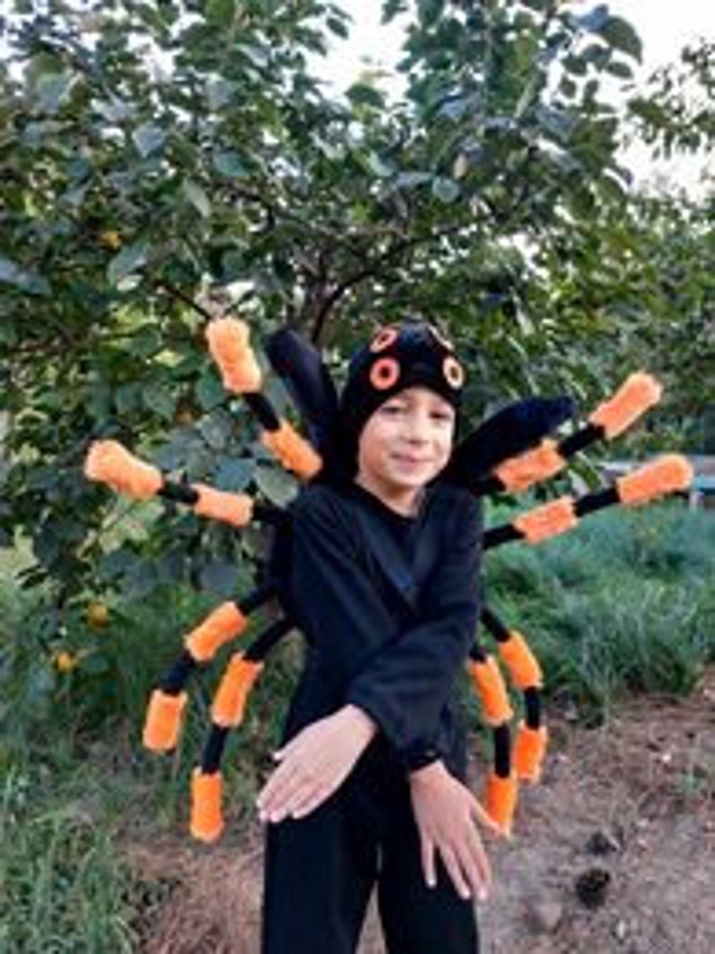 Spider Costume For A Child From 3 To 9 Years Old For Halloween the spider-costume-for-a-child-from-3-to-9-years-old-for-halloween-the