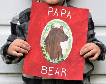 Papa Bear | Storybook Illustration | Children's Room Décor | Printable | 8 x 10" | by: Bri & Children