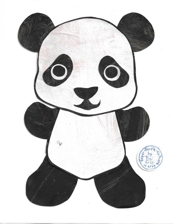 Panda Sketchbook for Kids ages 4-8 Blank Paper for Drawing.