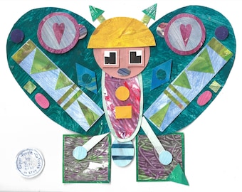 Shape Butterfly Paper Toy | Learn Shapes| Fine Motor Development | Online Teacher Prop | Waldorf | Montessori | Homeschool | Printable