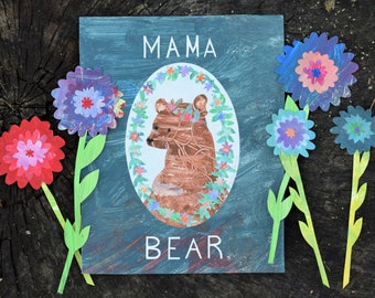 Mama Bear | Storybook Illustration | Children's Room Décor | Printable | 8 x 10" | by: Bri & Children