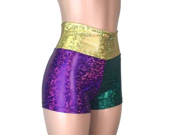 mardi gras booty shorts