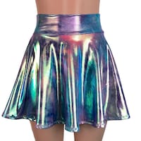 Wide Retro Stripe Skater Skirt main image 0