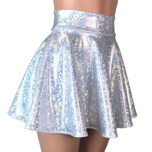 Pink Plaid High Waisted Skater Skirt Clubwear Rave Wear Etsy