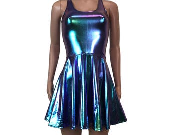 Rainbow Avatar Holo A-line Mini Dress W/pockets | Rainbow Rave Dress,  Festival Outfit, Pride Clothing - Etsy