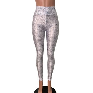 Spider Web Leggings/Tights - Choose Your Rise - Halloween Costume Festival Pants - Rave Leggings, Women&#39;s Leggings