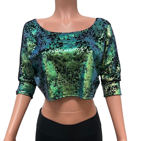 Vixen Crop Mesh Embellished Top Vixen Crop Mesh Embellished Top
