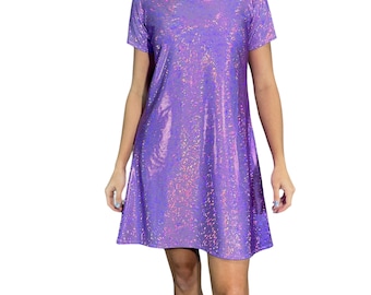 Iridescent t shirt dress discount