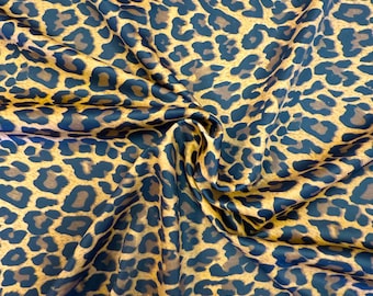 Animal Print 4-Wege-Stretch Spandex Gepard oder Leopard Stretch Stoff Massenware für Badeanzüge und Leggings