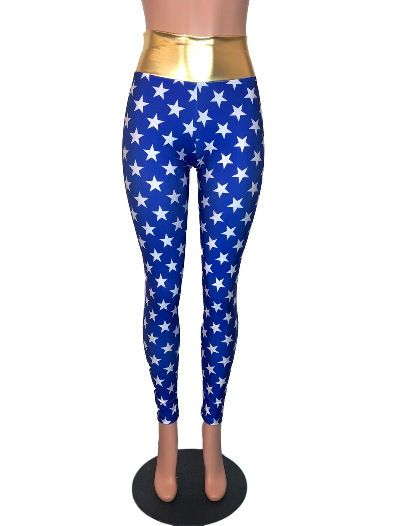 Wonder Woman High Waist Leggings Pants Rave Cosplay Etsy