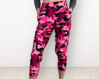 Hot pink camo pants clearance
