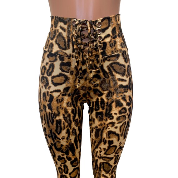 high waisted leopard pants