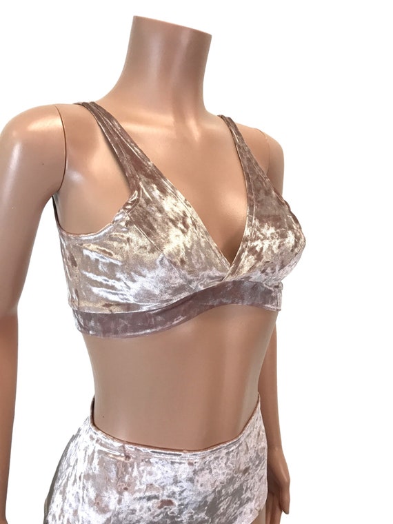 velvet bralette top