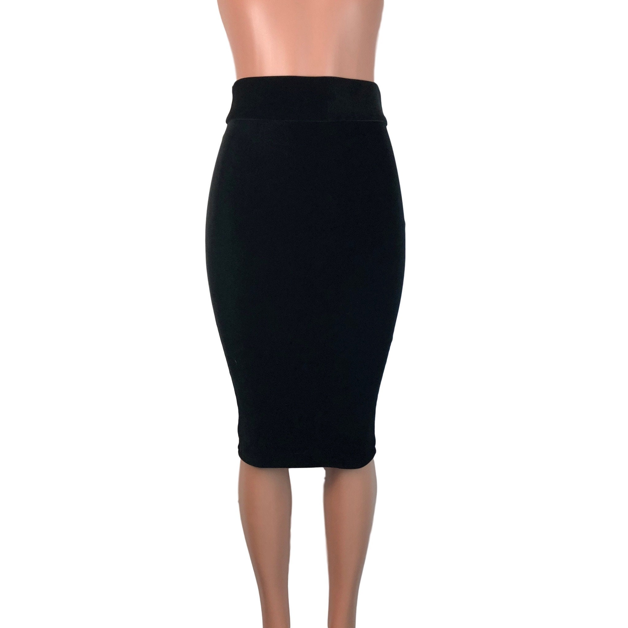 Long Pencil Skirt Black Velvet Bodycon Skirt Velvet Midi - Etsy