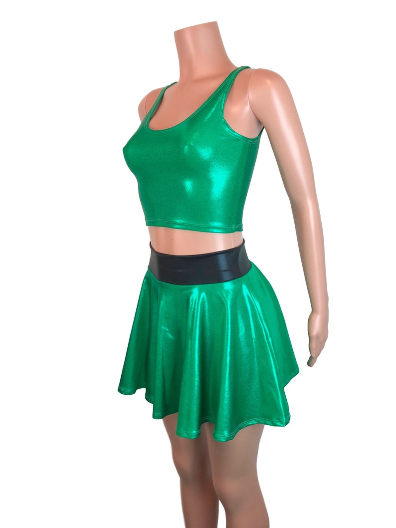 Powerpuff Girls BUTTERCUP Costume W/ Green Skater Skirt and Etsy