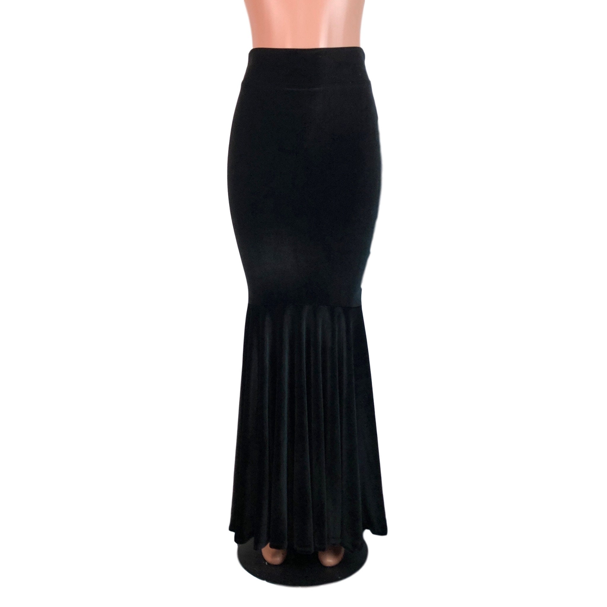 Long Velvet Skirt - Etsy