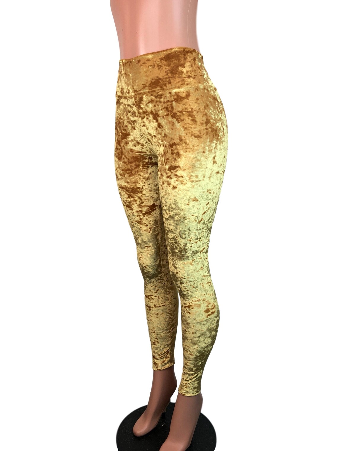 crushed velvet high waisted wide leg pants