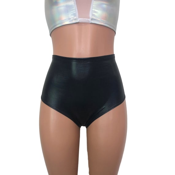 Metallic High Waisted Hot Pants