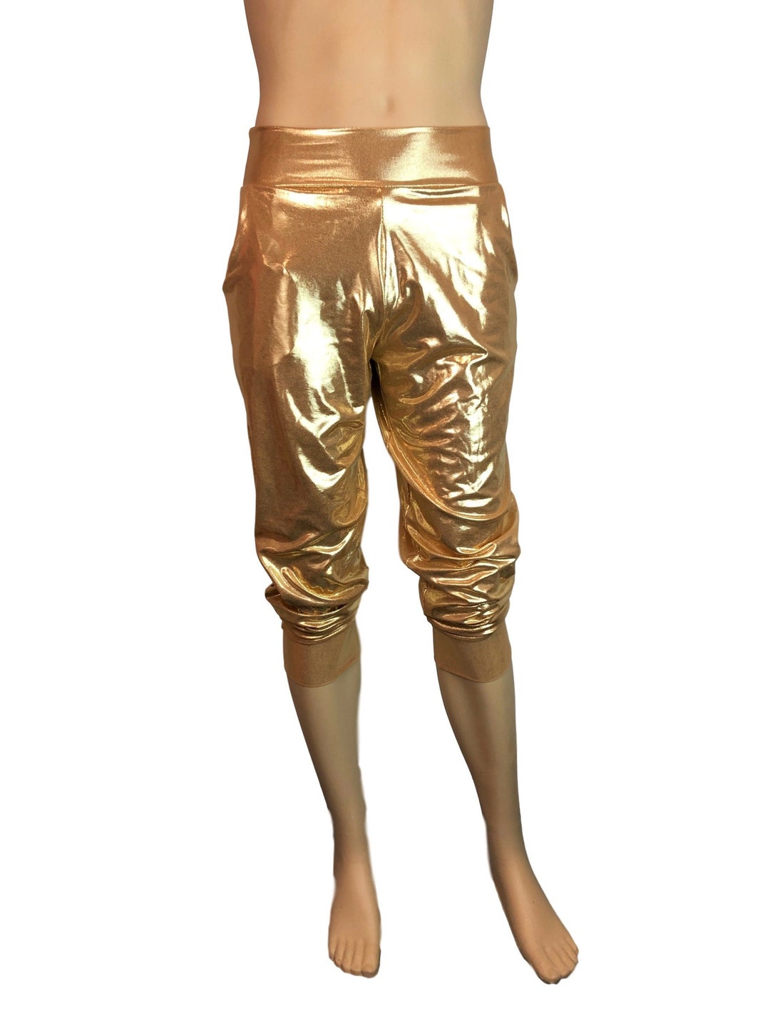 Men's Gold Mystique Metallic Joggers W/ Pockets Jogger - Etsy