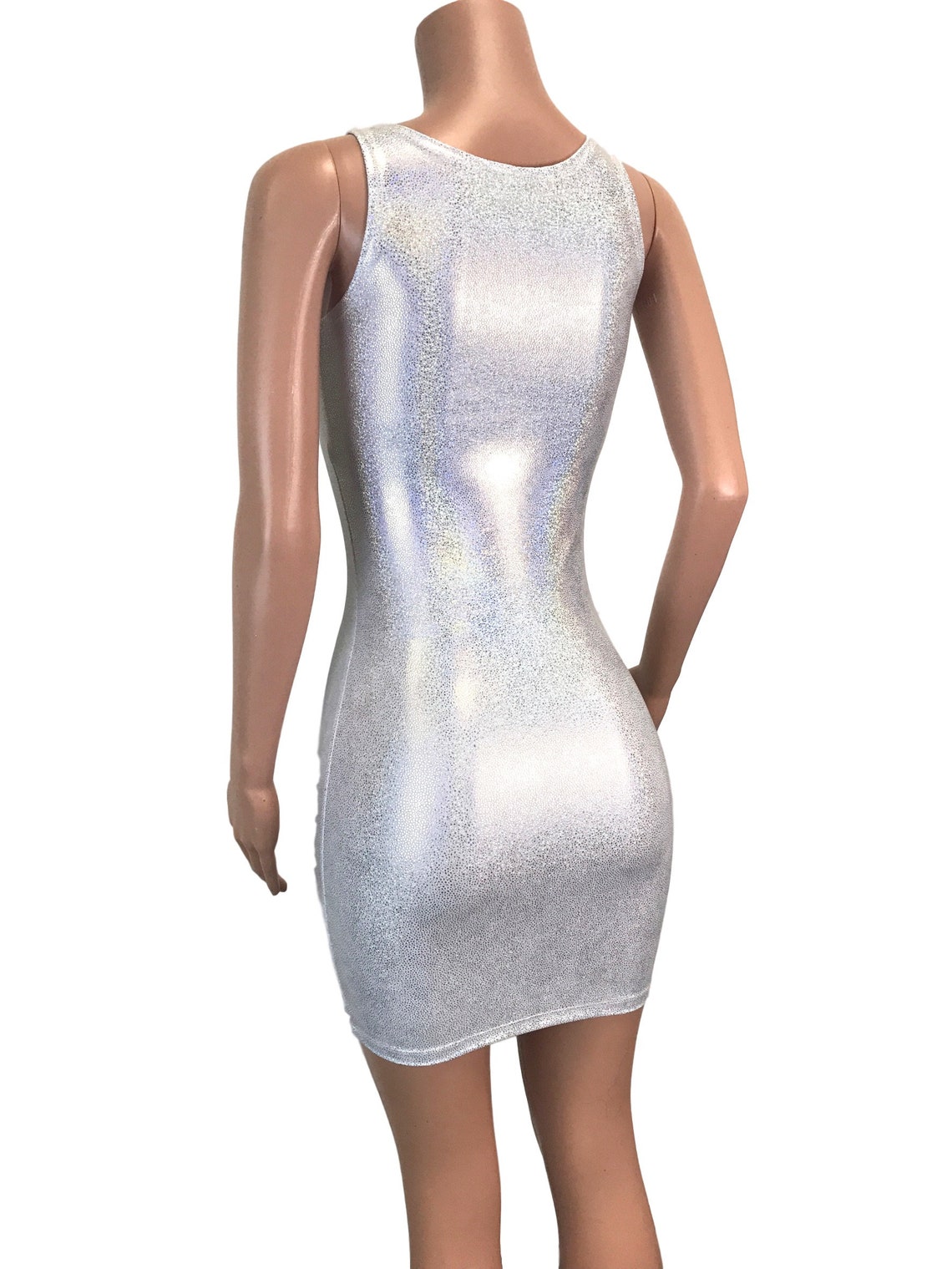 Trippy Holographic Bodycon Dress