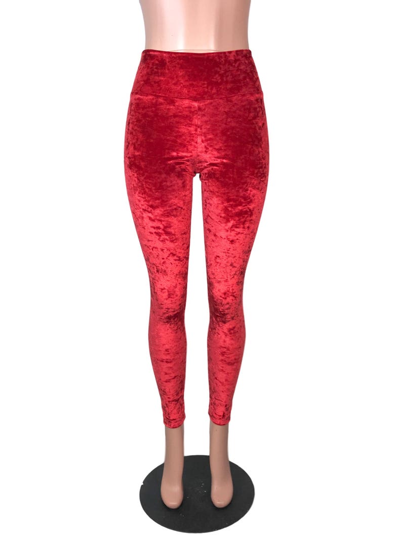 crushed velvet high waisted wide leg pants