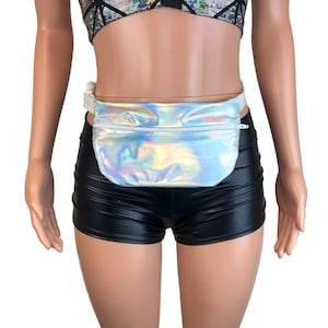Opal Iridescent Holographic Fanny Pack - Rave - Festival - Hip Sack