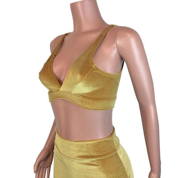 gold rave top