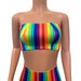 Tube Top Bandeau -Rainbow Stripe | LGBTQ Pride Clothing, Rave Outfit, Gay Pride 