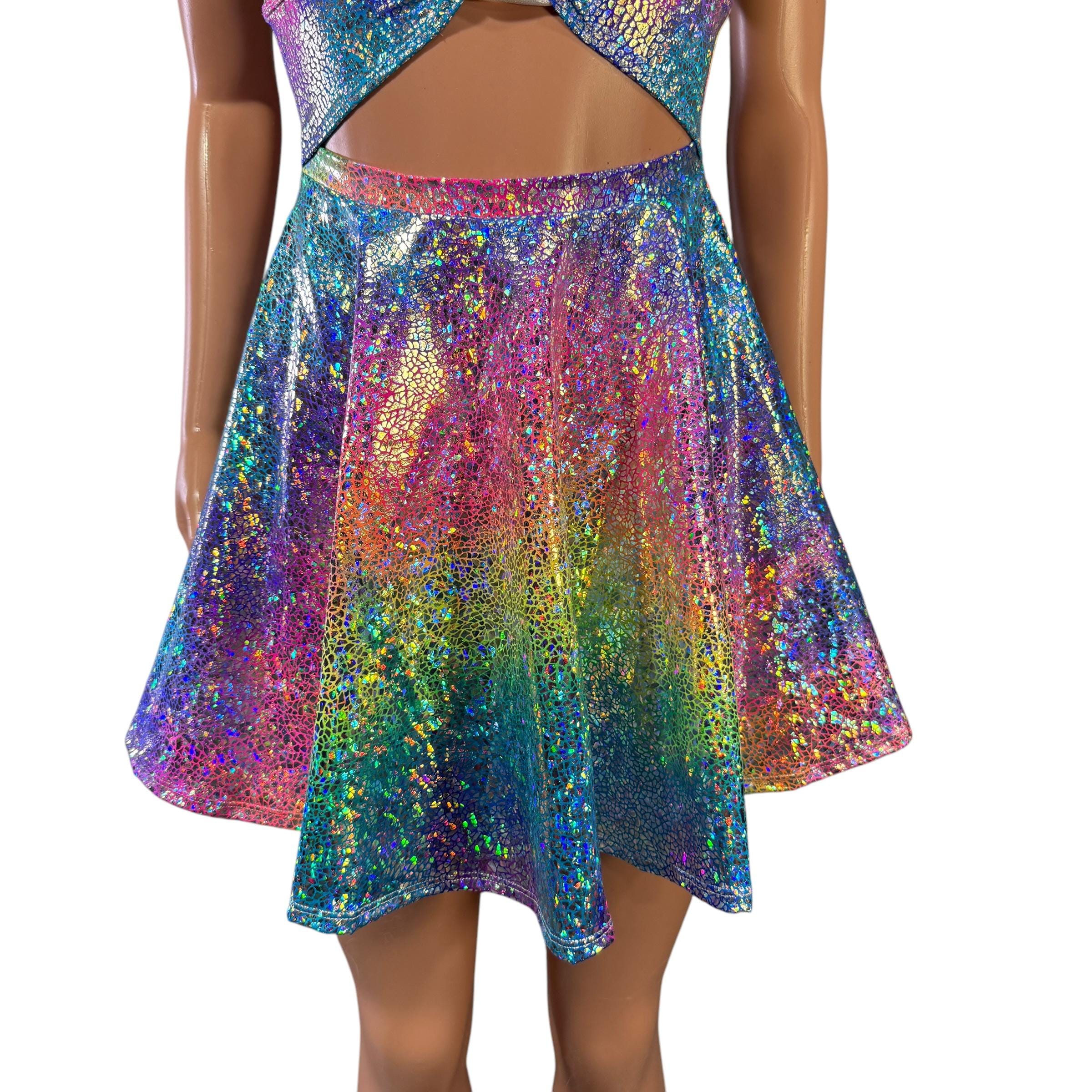 mini boden rainbow halter dress BODEN Rainbow Halter Neck Dress