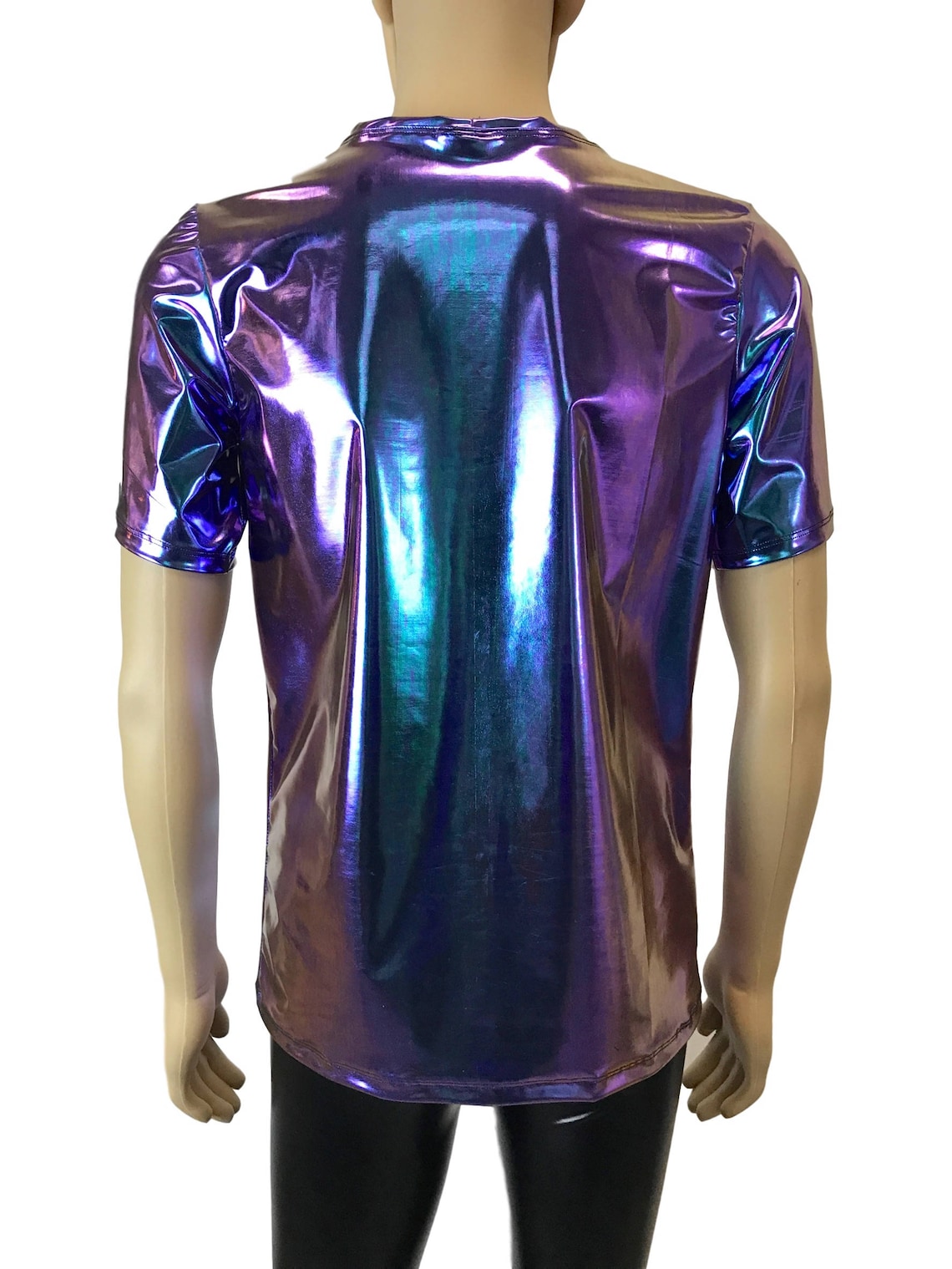 Men's Holographic Oil Slick Tee or T-shirt Men's Holo - Etsy