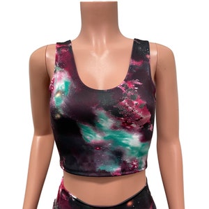 New Galaxy Tank Crop Top - Bodycon Clubwear, Rave Wear, Festival Clothes