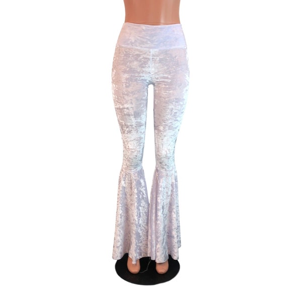 crushed velvet bell bottoms