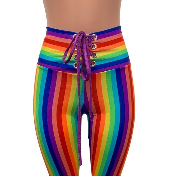 Full of Pride Costume Rainbow Stripe Outfit LGBTQ Clothing Bell Bottoms and  Bell Sleeve Bolero -  Hong Kong
