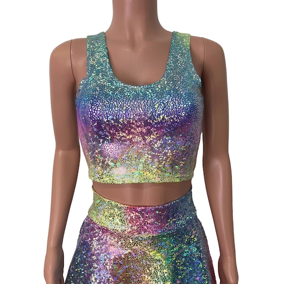 【ROCKCAKE】Glass Glitter Crop Top 71sJJ2FpIZL._SY350_QL65_.jpg