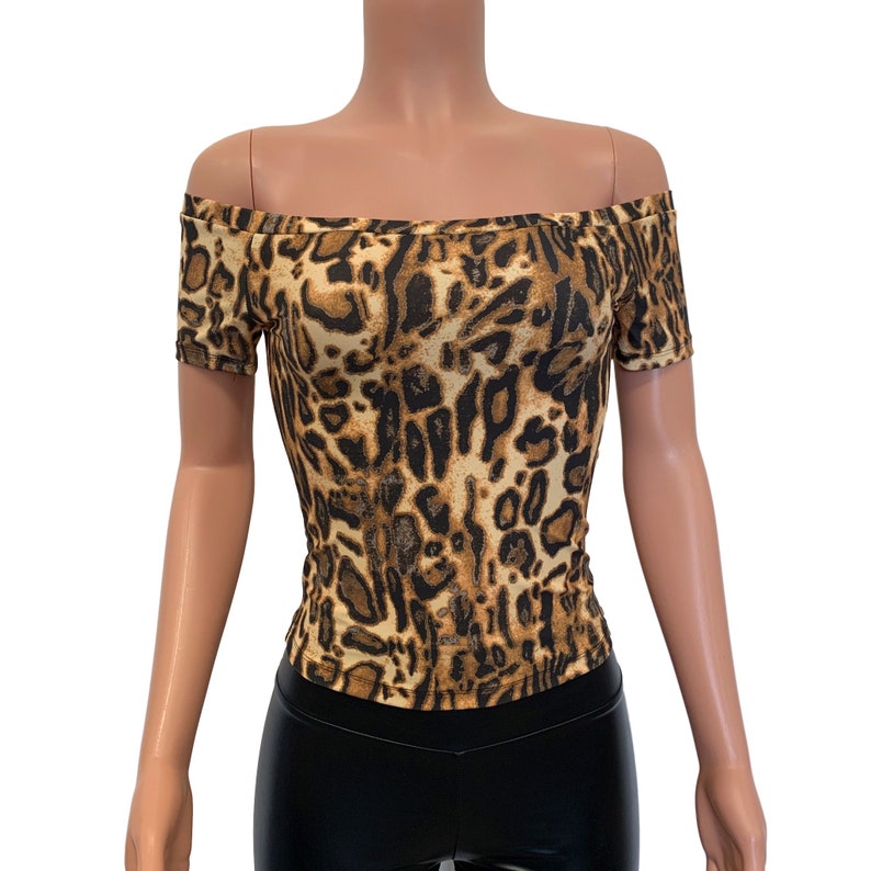 Peggy Bundy Costume Peg Bundy Cheetah Top w/Black Metallic | Etsy