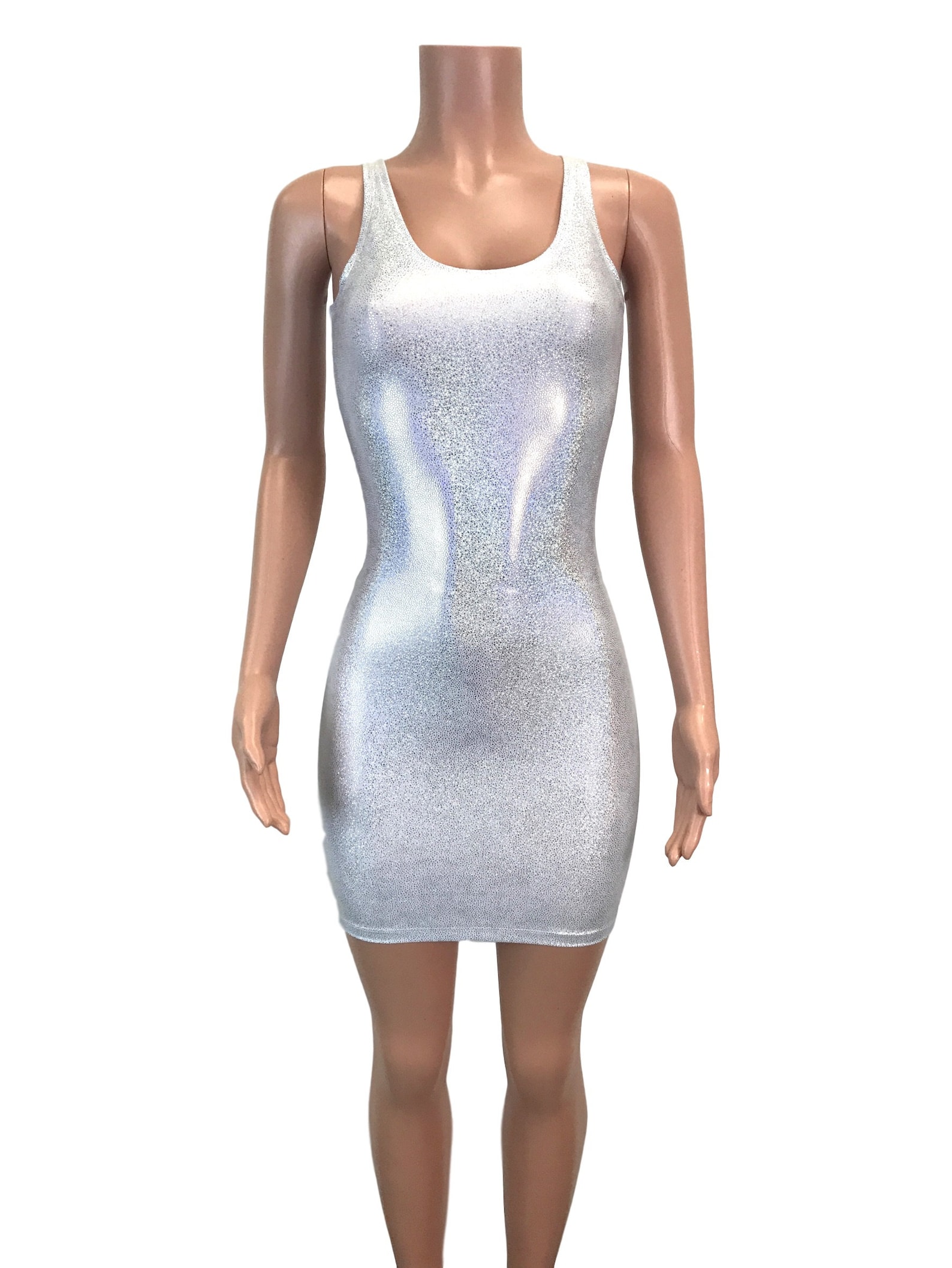 Holographic Trippy Bodycon Dress