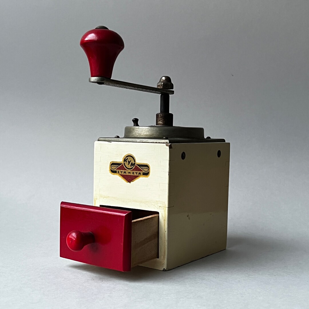 Vintage KYM Retro Red Manual Coffee Grinder Moulin W Germany Etsy
