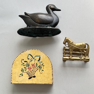 Portacartas vintage únicos: regalo perfecto para los amantes de los patos y los caballos, organizador de escritorio, porta recetas, portacorreos para la entrada. ELIGE