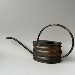 Vintage copper watering can, retro copper watering can for indoor plants, porch outdoor summer garden party decor, watering Jug long spout