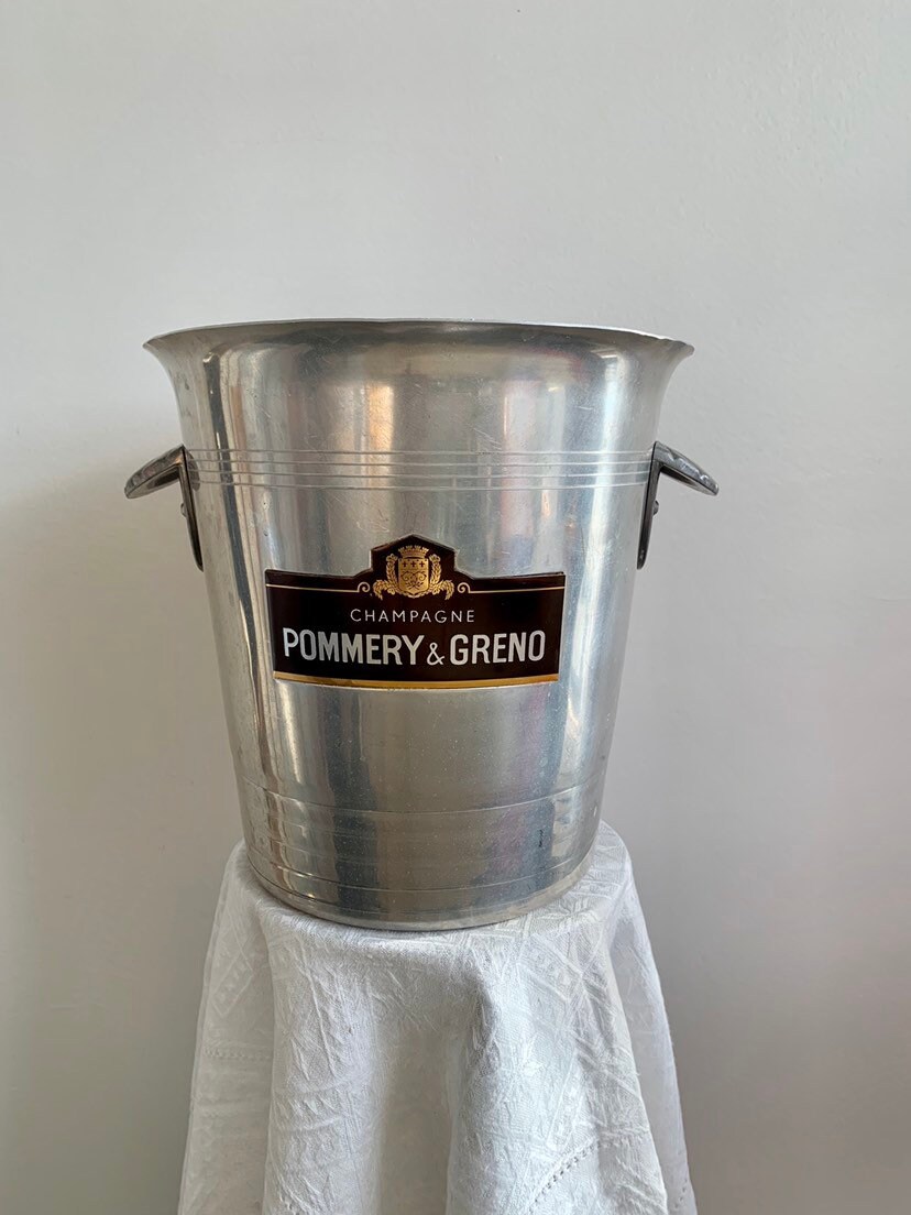 Vintage aluminium Pommery&Greno champagne bucket Made in France Kitchen & Dining Drink & Barware
