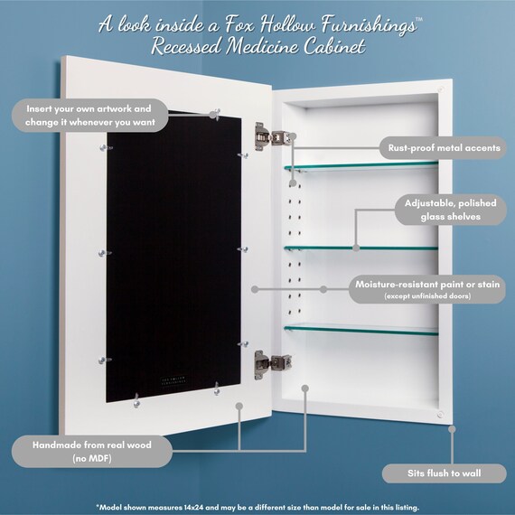 Extra large recessed medicine cabinet deals